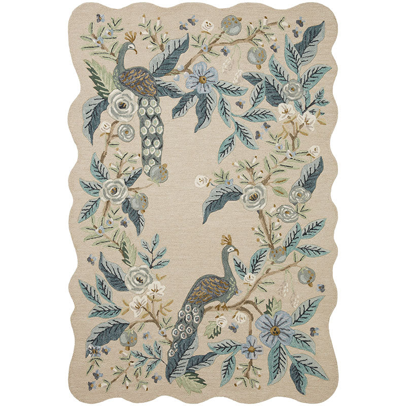 Silhouette Wool Rug - Blue, 8' x 10'