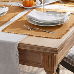 Solid Fringe Napkins, Set of 4 - White