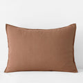 Premium Breathable Washed Linen Solid Sham - Terracotta, Standard