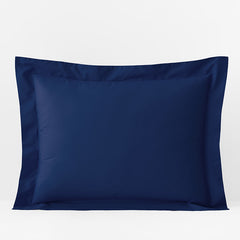 Classic Cool Organic Cotton Percale Solid Sham - Navy, King