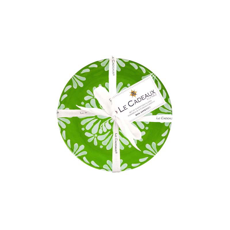 Paloma Appetizer Plates, Set of 4 - Green