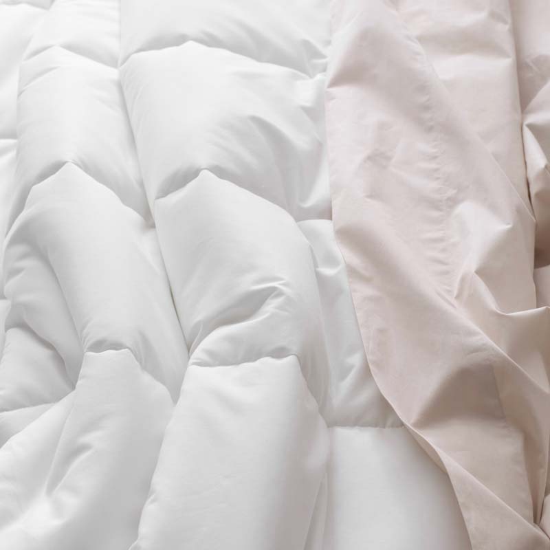 Solid Garment Washed Cotton Percale Comforter - White, King/Cal. King