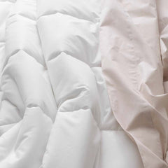 Solid Garment Washed Cotton Percale Comforter - White, Full