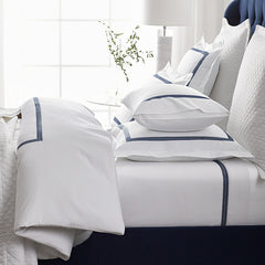 Hewett Luxe Smooth Egyptian Cotton Sateen Sham - Blue, Euro