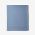 Classic Cool Cotton Percale Flat Bed Sheet - Slate Blue, Cal King