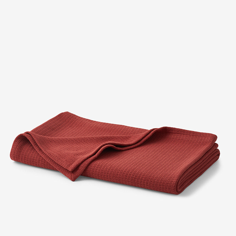 Cotton Weave Blanket - Auburn, Full/Queen