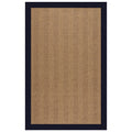 Sunbrella Herringbone Bordered Indoor/Outdoor Rug - Navy, 7' 9" x 10'