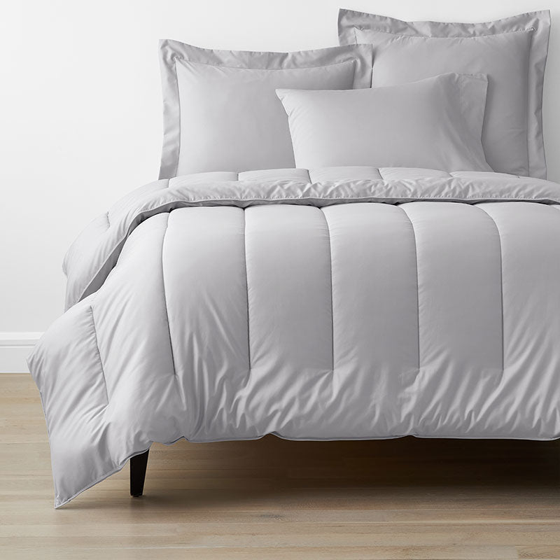 Classic Smooth Wrinkle-Free Sateen Comforter - Gray Mist, Full