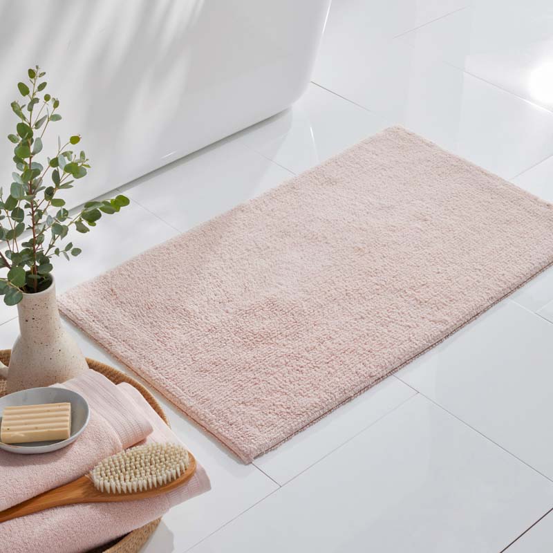 Plush Spa Solid Bath Rug - Rose Quartz, 17 in. x 24 in.