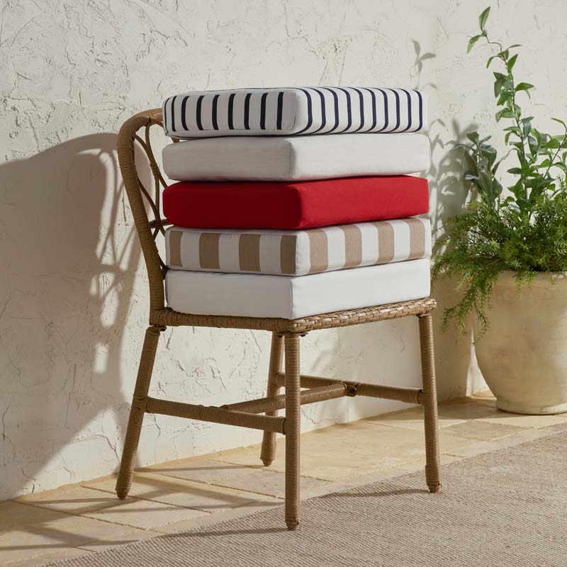 Contour Chair Cushion - White, 16 in. x 15 in.