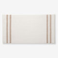Mirage Aegean Cotton Reversible Stripe Bath Mat - Ecru, 20 in. x 36 in.