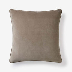 Velvet Decorative Square Pillow Cover - Taupe, 20 in. x 20 in.