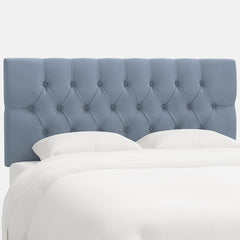 Park Tufted Velvet Headboard - Ocean, Queen