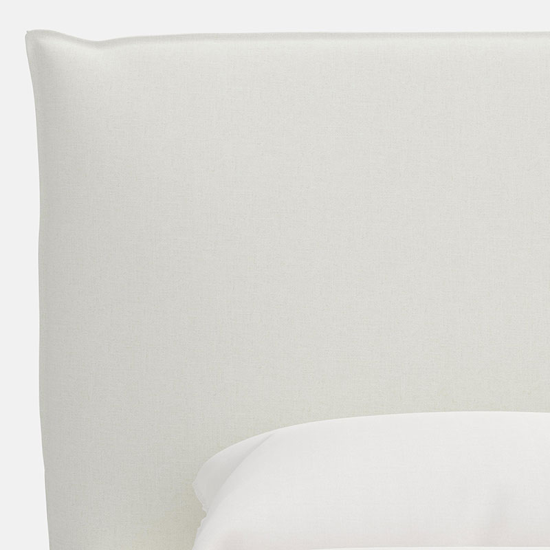 Sutton Textured Linen Headboard - White, Cal King