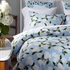Hydrangea Classic Cool Cotton Percale Comforter - Powder Blue, Twin/Twin XL