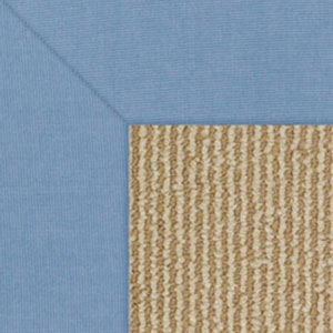 Sunbrella Narrow Stripe Bordered Indoor/Outdoor Rug - Light Blue, Swatch
