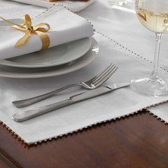 Pom Fringe Placemats, Set of 4 - Metallic Gold
