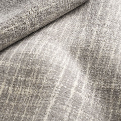 Crosshatch Hand Hooked Wool Rug -  Gray, 2' x 3'