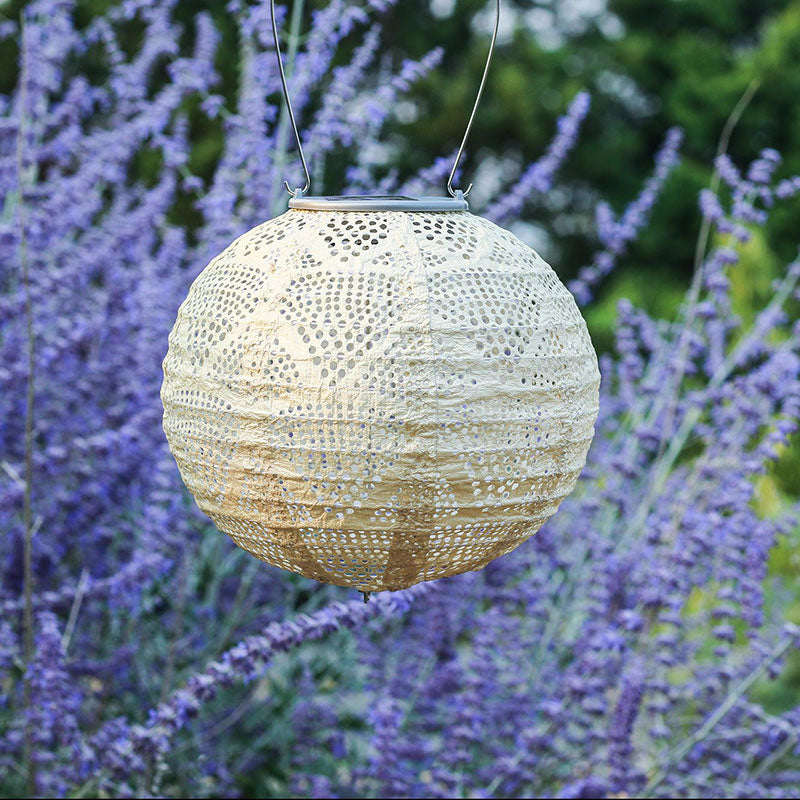 Soji™ Stella Pearl Solar Lantern, Set of 3 - Pearl