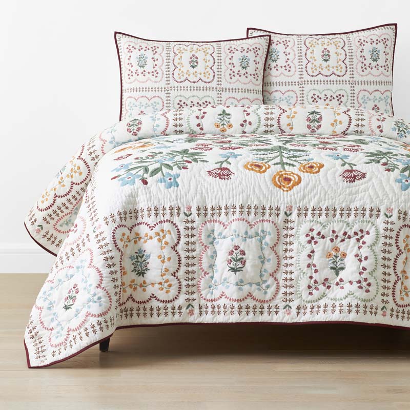 Lottie Quilt - Ivory, King/Cal. King