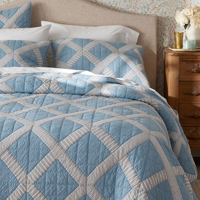 Bahati Quilted Sham - Blue Multi, Standard