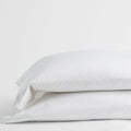 Premium Smooth Organic Cotton Sateen Pillowcase Set - White, Standard