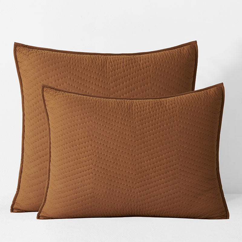 Voile Sham - Rust, King