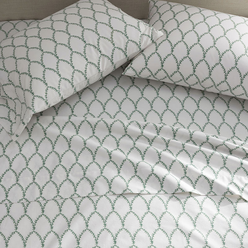 Laurel Classic Smooth Sateen Pillowcase Set - Sage, Standard