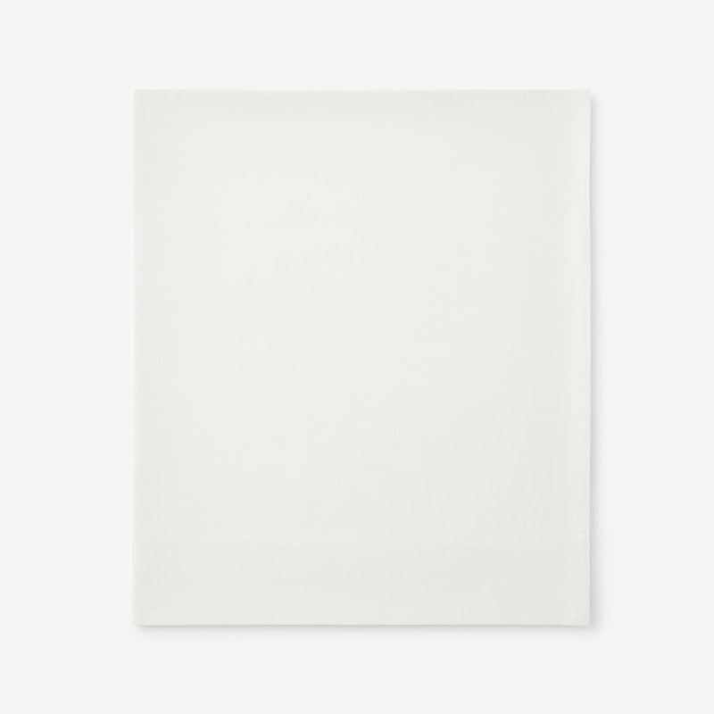 Premium Cool Organic Cotton Percale Flat Bed Sheet - Ivory, Twin/Twin XL
