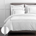 Hewett Luxe Smooth Egyptian Cotton Sateen Duvet Cover - Gray, King/Cal King