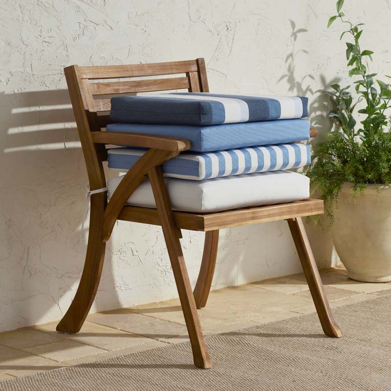 Replacement Knife Edge Chair Cushion - Air Blue, 16 in. x 15 in.