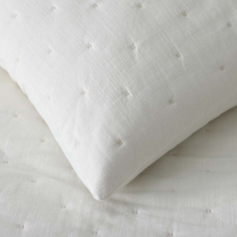 Petite Tufted Quilted Sham - Off White, Euro