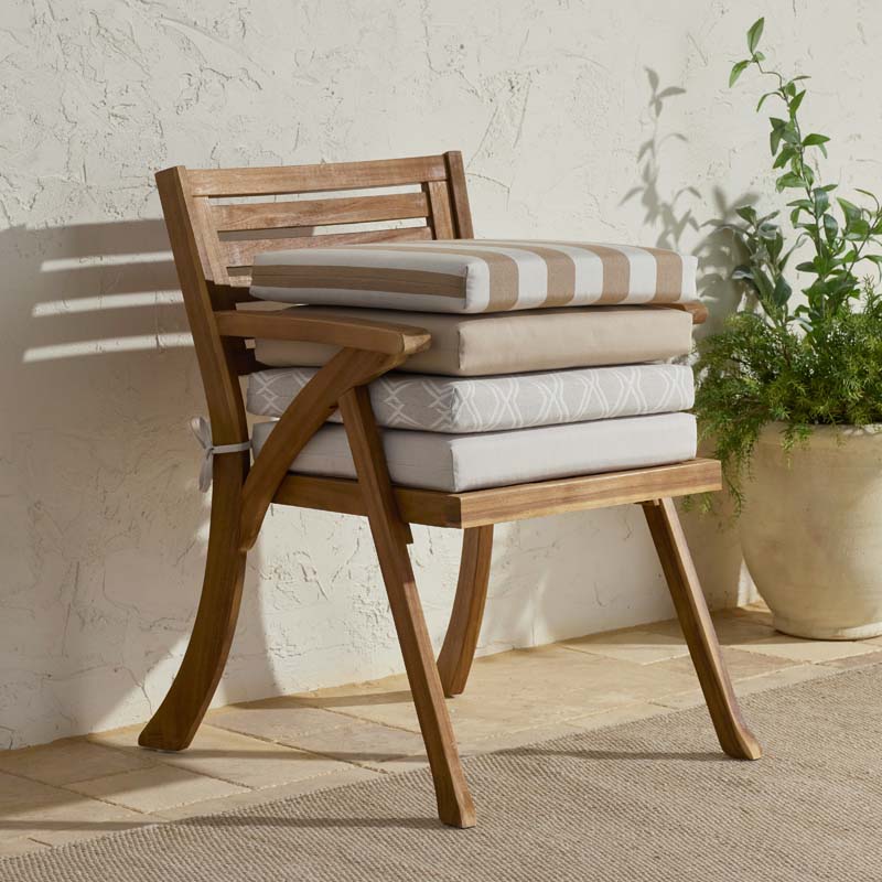 Replacement Knife Edge Chair Cushion - Voyage Dune II, 18 in. x 18 in.
