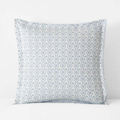 Tira Floral Classic Cool Cotton Percale Sham - Flower Blue, Euro