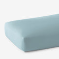Premium Cool Supima® Cotton Percale Fitted Bed Sheet - Slate Blue, Twin
