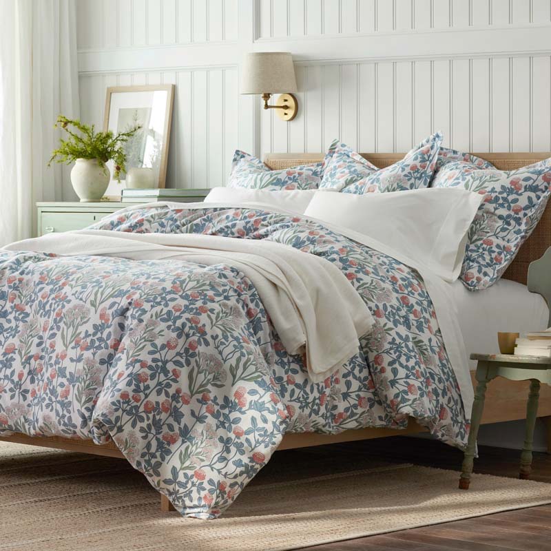 Holiday Print Classic Ultra-Cozy Cotton Velvet Flannel Sham - Botanical Grace, Standard