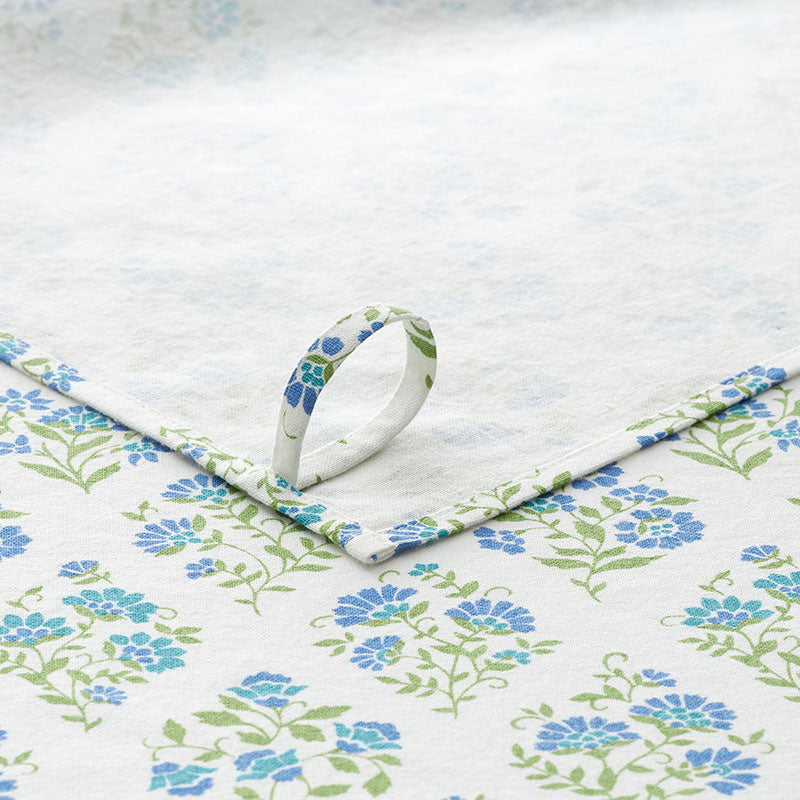 Mix & Match Printed Cotton Tea Towels, Set of 2 - Blue Green