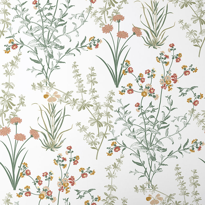 Jardin Removable Wallpaper - White Multi, Panel