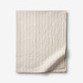 Tailored Stripes and Plaids Premium Breathable Washed Linen Cotton Flat Bed Sheet - Stripe Dark Olive, King/Cal. King