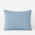 Fara Textured Kantha Quilted Sham - Blue, King