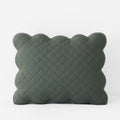 Scallop Quilted Sham - Forest Green, Standard