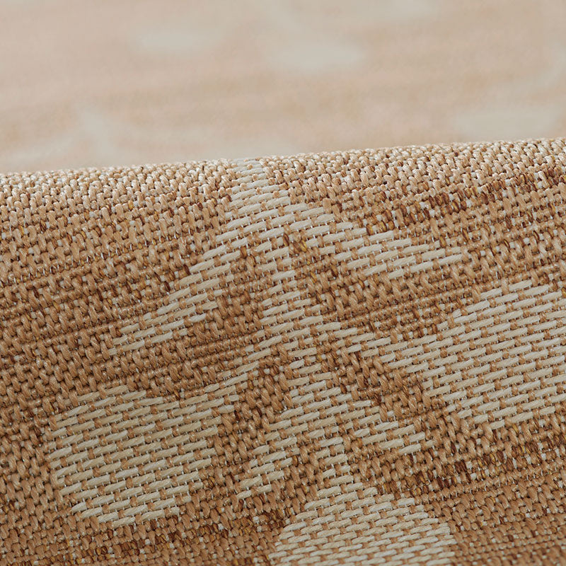 Floral Outdoor Rug -  Beige, 6' 6" x 9'
