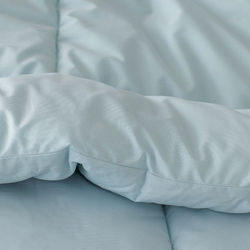 Classic Cool Cotton Percale Comforter - Pale Blue, King/Cal King
