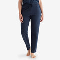 Pima Cotton Tapered Pants - Navy, XL
