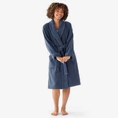 Women's Short Robe - Indigo, L