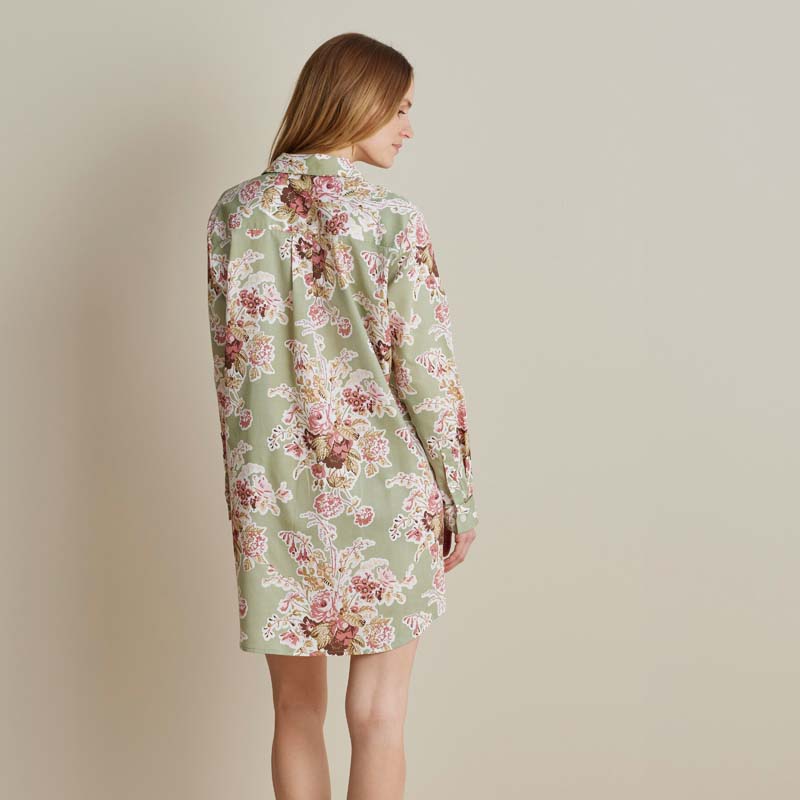 Printed Women's Nightshirt - Rose Bouquet, L
