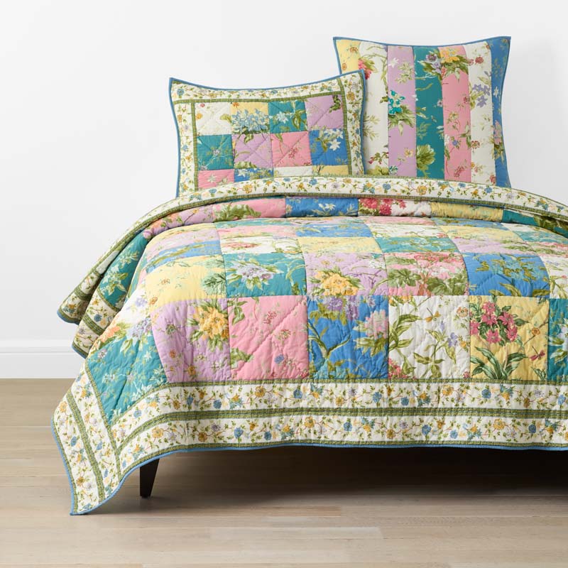 Darla Patchwork Quilt - Multi, Full/Queen