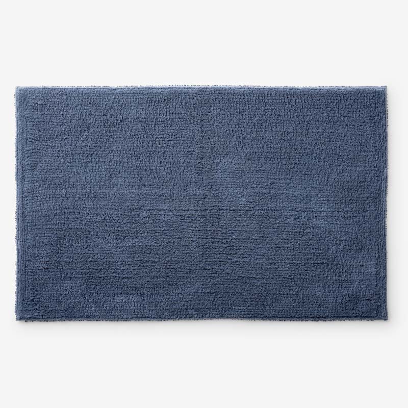Plush Spa Solid Bath Rug - Indigo, 24 in. x 40 in.