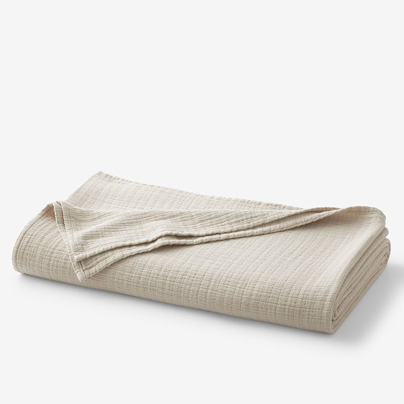 Gossamer Cotton Blanket - Linen, King/Cal. King