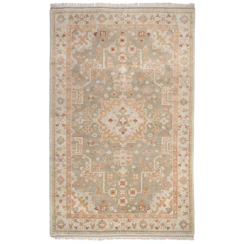 Kendra Hand Knotted Wool Rug - Olive, 8' x 10'